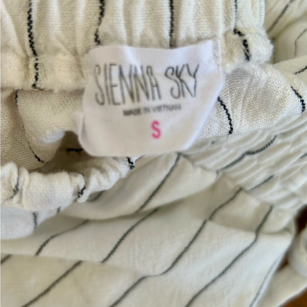 Sienna Sky Black and White Striped Pants - Picture 3 of 3